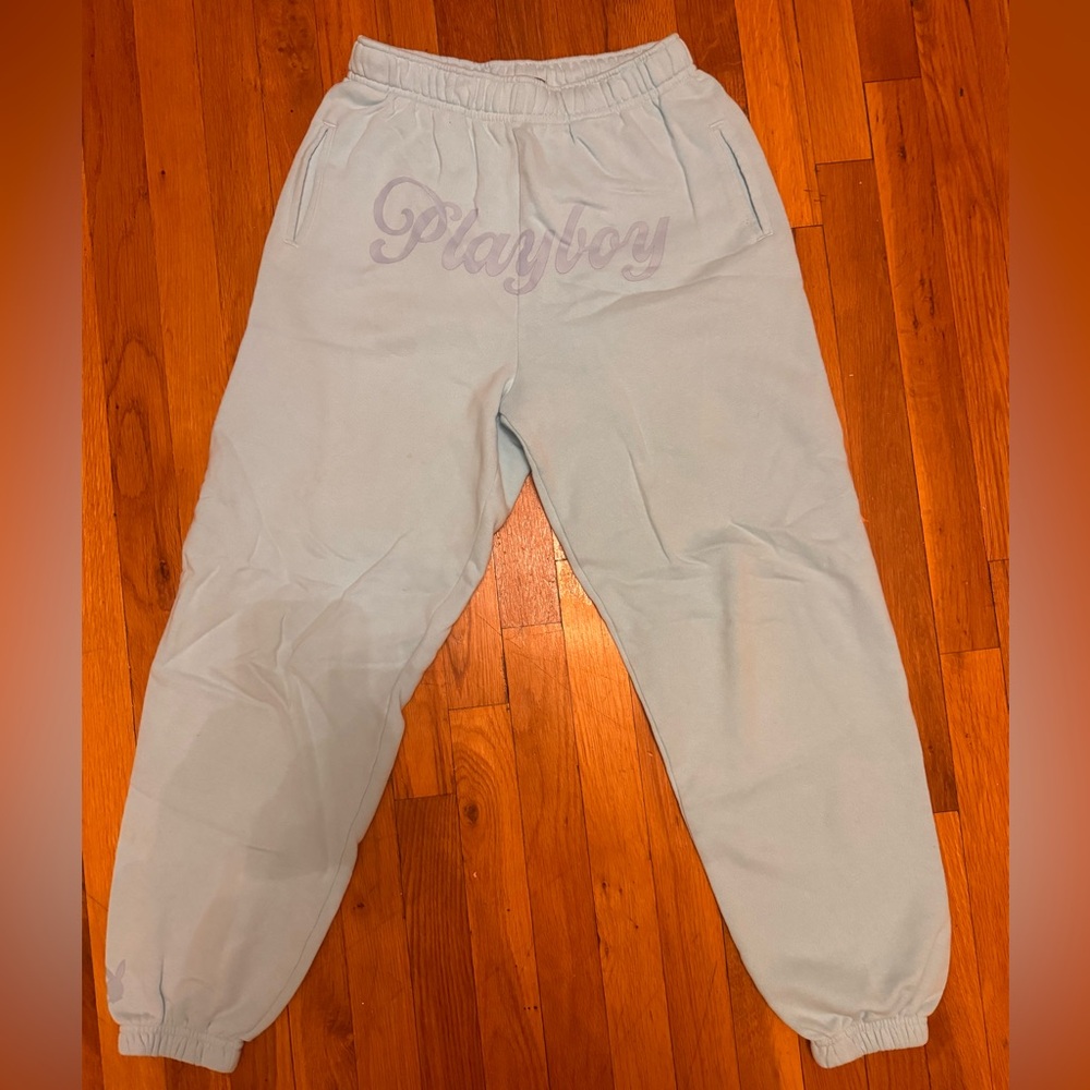 PLAYBOY X PACSUN light blue sweatpants